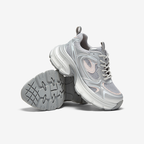 百思图2025夏季新款时尚街头潮流老爹鞋厚底女休闲鞋B6185BM5