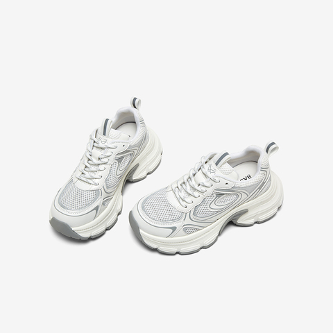 百思图2025夏季新款时尚街头潮流老爹鞋厚底女休闲鞋B6185BM5