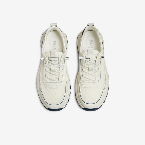 百思图2025夏季新款简约户外街头运动厚底男休闲鞋66550BM5