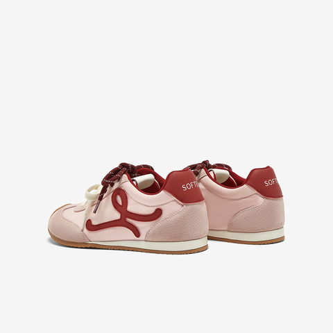 百思图2025夏季新款时髦复古街头运动德训鞋平跟女休闲鞋A1825BM5