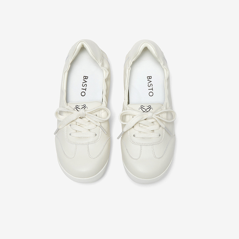 百思图2025夏季新款商场同款简约复古德训鞋平跟女休闲鞋D3066BA5