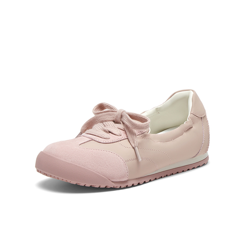 百思图2025夏季新款商场同款简约复古德训鞋平跟女休闲鞋D3066BA5