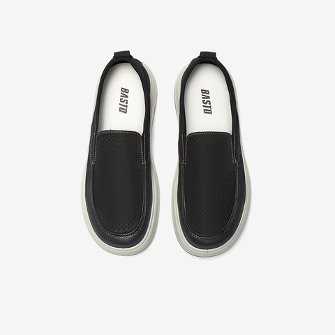 百思图2025夏季新款商场同款简约时尚布鞋厚底男休闲鞋29591BM5