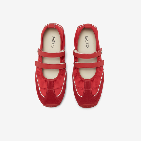 百思图2025夏季新款时尚复古户外休闲芭蕾舞鞋平跟女单鞋A9003BQ5