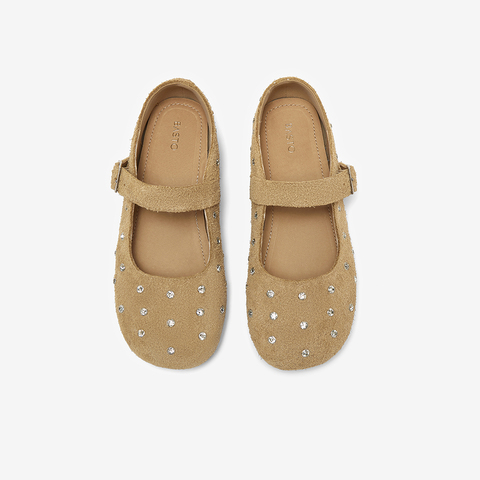 百思图2025秋季新款时尚简约休闲玛丽珍鞋平跟女单鞋R0031CQ5