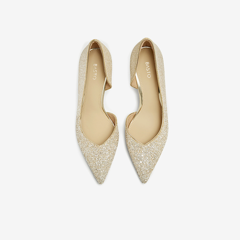 百思图2025夏季新款商场同款时尚潮流尖头细跟中空女凉鞋RFK02BK5