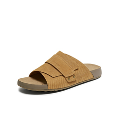 百思图2025夏季新款时尚户外休闲勃肯鞋平跟男拖鞋FBK09BT5