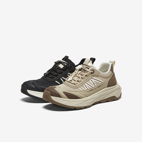 百思图2025夏季新款时尚简约户外运动厚底圆头男休闲鞋10313BL5