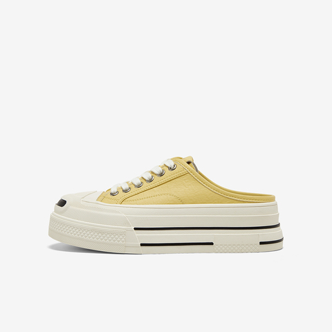 百思图2025夏季新款时尚户外运动休闲小白拖厚底女拖鞋D3081BH5