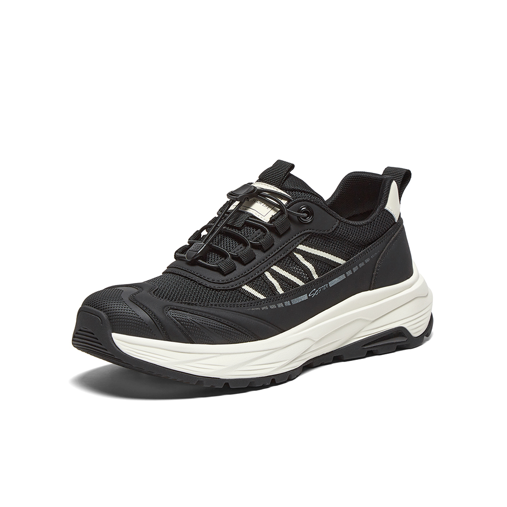 百思图2025夏季新款时尚简约户外运动厚底圆头男休闲鞋10313BL5