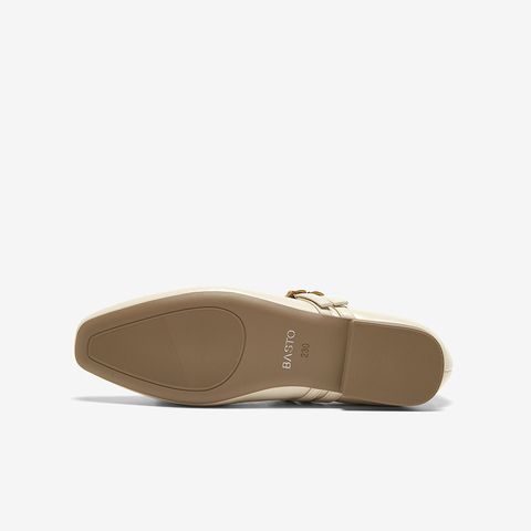 百思图2025春季新款商场同款简约复古玛丽珍鞋方头女单鞋M1109AQ5