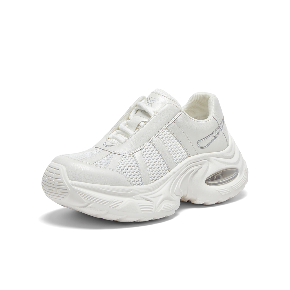 百思图2025秋季新款商场同款时尚厚底增高老爹鞋女休闲鞋B1883CM5