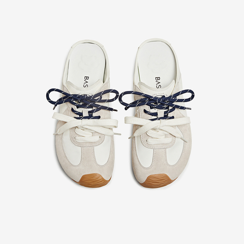 百思图2025夏季新款时尚复古运动休闲穆勒拖厚底女拖鞋E5609BH5