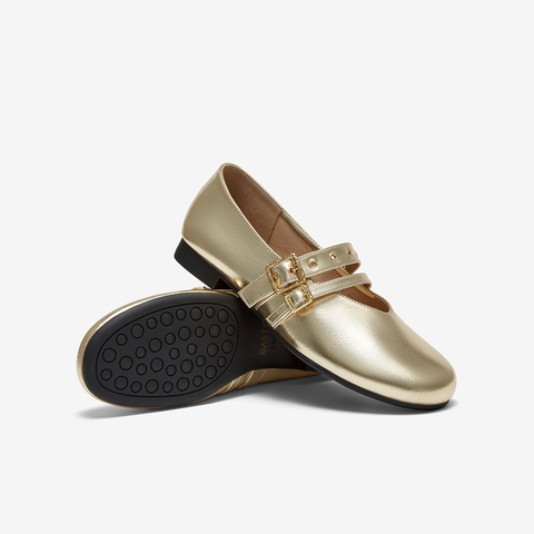 百思图2025秋季新款时尚潮流复古玛丽珍鞋浅口女单鞋B2530CQ5
