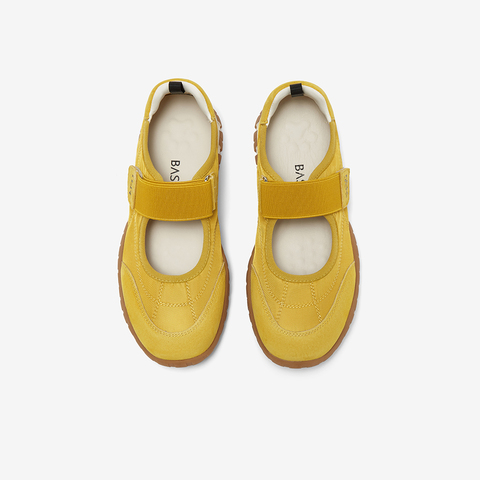 百思图2025秋季新款时尚休闲户外玛丽珍鞋平跟圆头女单鞋I5728CQ5