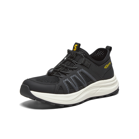 百思图2025夏季新款时尚户外潮流运动厚底男休闲鞋B2010BL5