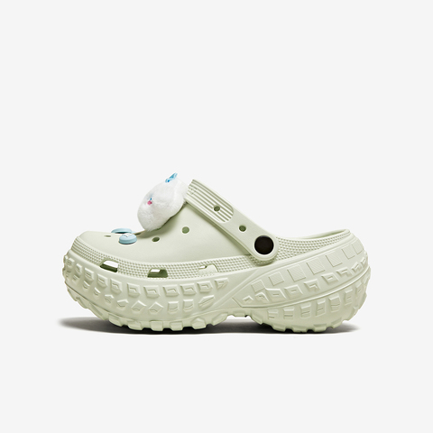 百思图2025夏季新款时尚潮流街头休闲洞洞鞋厚底女凉鞋X0007BH5