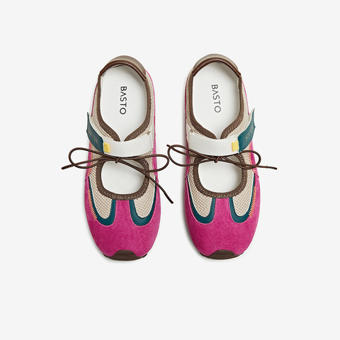 百思图2025秋季新款时尚复古休闲玛丽珍芭蕾舞鞋女单鞋D3138CM5