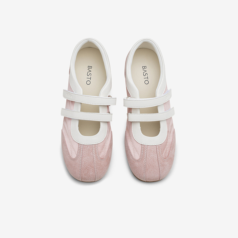 百思图2025秋季新款芭蕾舞鞋时尚运动休闲平跟女单鞋A1942CQ5