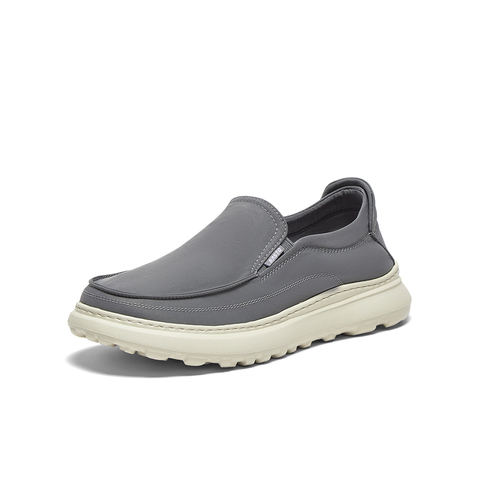 百思图2025夏新款简约时尚运动通勤布鞋厚底圆头男休闲鞋L6291BM5