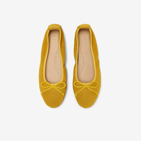 百思图2025秋季新款平跟单鞋时尚蝴蝶结浅口女单鞋CL993CQ5