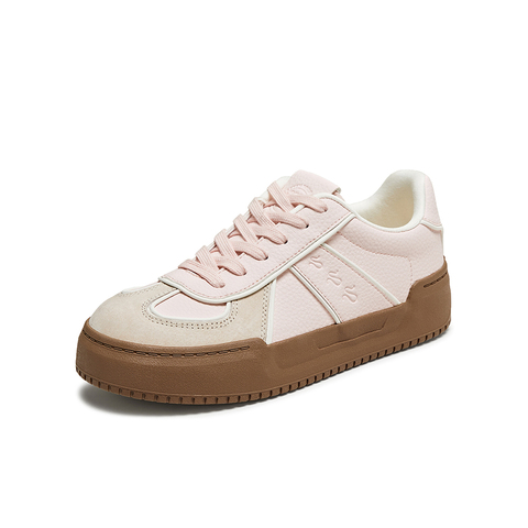 百思图2025秋季新款时尚潮流复古运动德训鞋厚底女休闲鞋V2509CM5