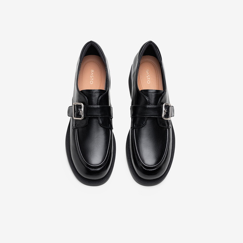 百思图2025秋季新款商场同款牛津鞋时尚复古学院女单鞋BV305CA5