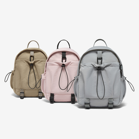 百思图2025夏季新款商场同款时尚户外休闲双肩背包女X3713BX5