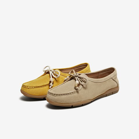 百思图2025秋季新款袋鼠鞋时尚复古潮流厚底女单鞋UPF05CA5