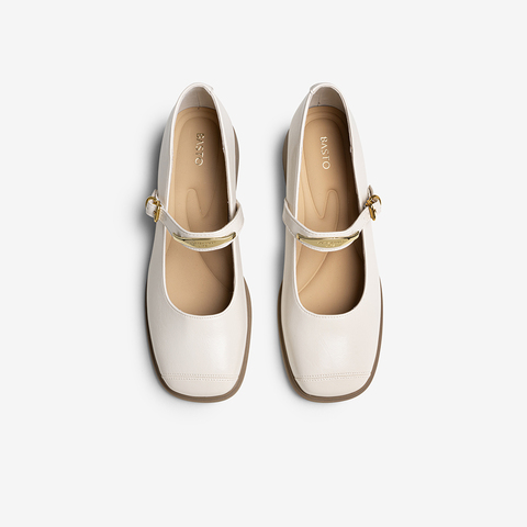 百思图2025秋季新款玛丽珍鞋时尚复古学院风粗跟女单鞋F2033CQ5