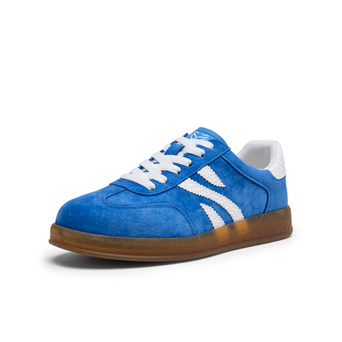 百思图2025秋季新款德训鞋时尚复古户外运动女休闲鞋D3176CM5