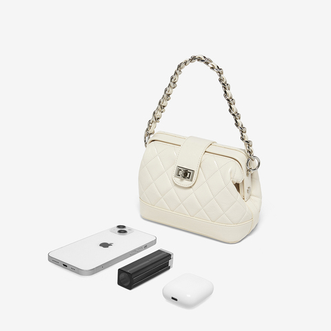 百思图2025夏季新款商场同款绗缝包时尚通勤单肩斜挎包女TY004BX5