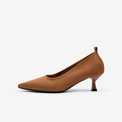 百思图2025秋季新款浅口单鞋时尚潮流通勤尖头细跟女鞋B1791CQ5