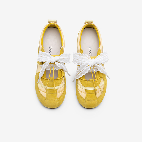 百思图2025秋新款商场同款猪芭蕾舞鞋时尚复古休闲女单鞋I7105CQ5