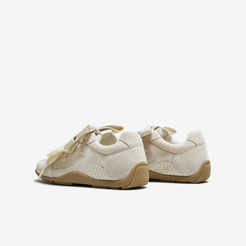 百思图2025夏季新款时尚简约复古运动德训鞋女休闲鞋A5313BM5