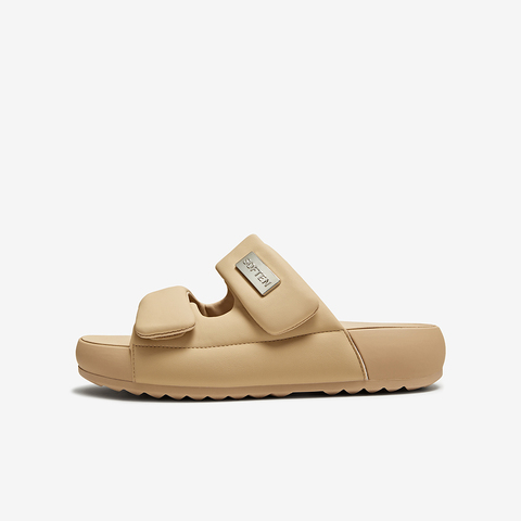 百思图2025夏季新款简约潮流街头休闲一字拖厚底女拖鞋D3167BT5