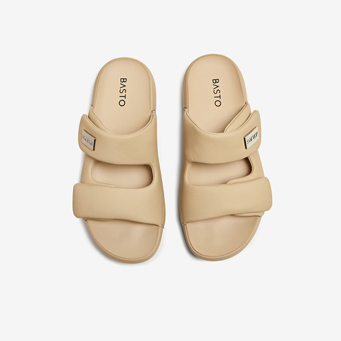 百思图2025夏季新款简约潮流街头休闲一字拖厚底女拖鞋D3167BT5