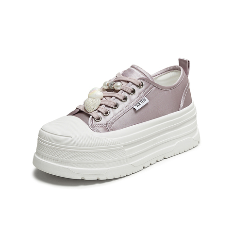 百思图2025夏季新款帆布鞋时尚户外街头潮流女休闲鞋E5919BM5