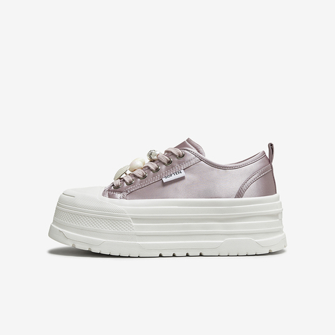 百思图2025夏季新款帆布鞋时尚户外街头潮流女休闲鞋E5919BM5