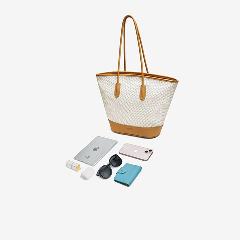 百思图2025夏季新款商场同款托特包时尚潮流大容量单肩包TY003BX5