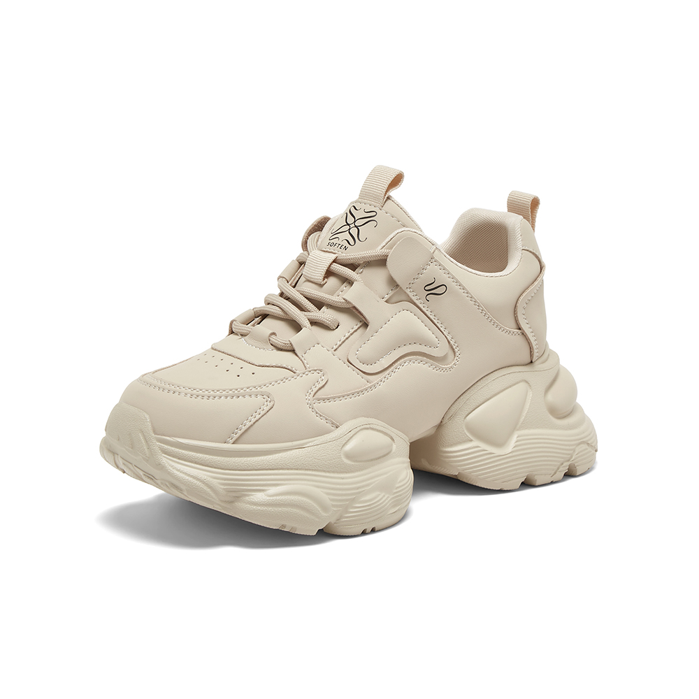 百思图2025秋季新款潮流街头运动老爹鞋厚底增高女休闲鞋D3105CM5