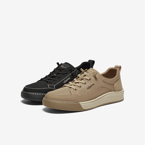 百思图2025夏季新款简约户外运动板鞋平跟圆头男休闲鞋L8300BM5