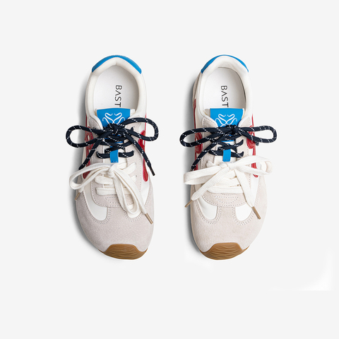 百思图2025秋季新款德训鞋时尚潮流街头复古女休闲鞋CN611CM5