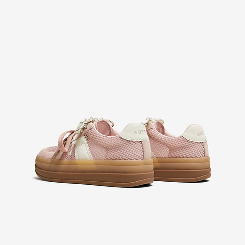 百思图2025夏季新款时尚街头运动复古德训鞋厚底女休闲鞋D3083BM5