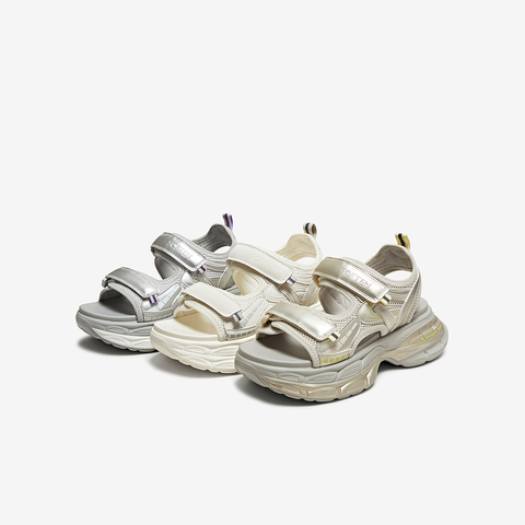 百思图2025夏季新款时尚潮流街头老爹运动凉厚底女凉鞋D3159BL5