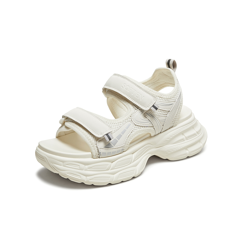 百思图2025夏季新款时尚潮流街头老爹运动凉厚底女凉鞋D3159BL5