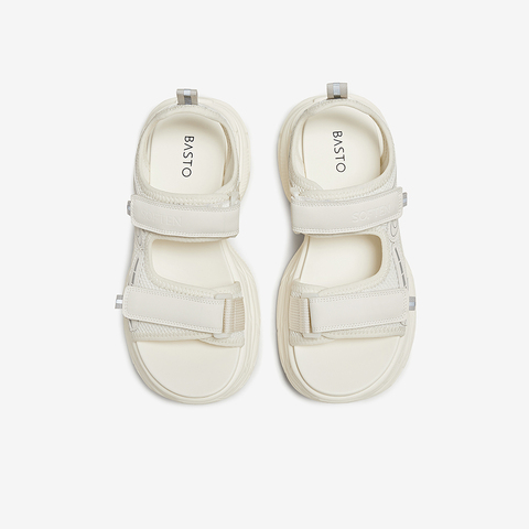 百思图2025夏季新款时尚潮流街头老爹运动凉厚底女凉鞋D3159BL5