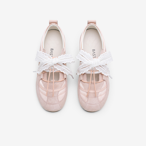 百思图2025秋新款商场同款猪芭蕾舞鞋时尚复古休闲女单鞋I7105CQ5