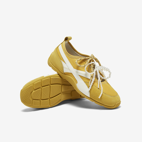 百思图2025秋季新款时尚复古户外运动德训鞋女休闲鞋A9002CM5