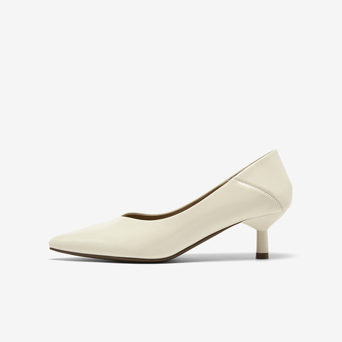 百思图2025秋季新款商场同款单鞋简约通勤细跟尖头女鞋B1163CQ5